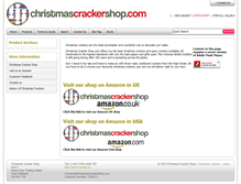 Tablet Screenshot of christmascrackershop.com